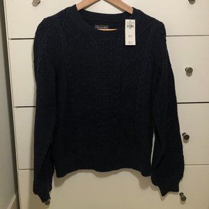 A&F Navy Cotton Sweater